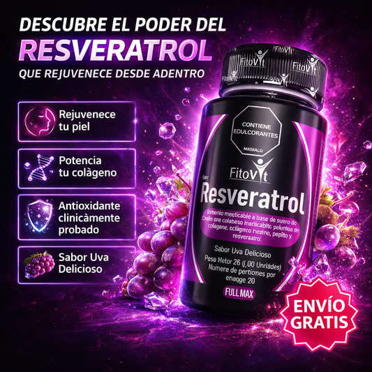 Resveratrol™️ – Concentrado para Juventud Celular y Corazón Fuerte.