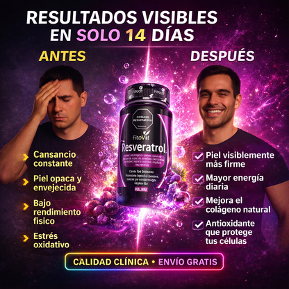 Resveratrol™️ – Concentrado para Juventud Celular y Corazón Fuerte.