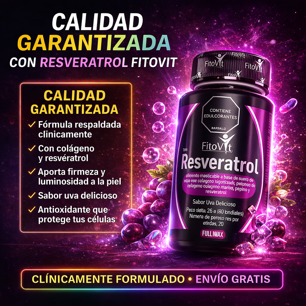 Resveratrol™️ – Concentrado para Juventud Celular y Corazón Fuerte.