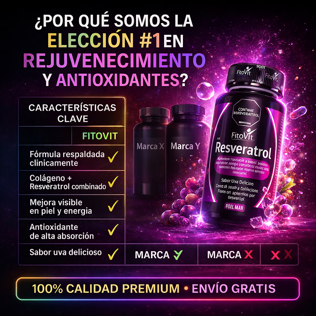 Resveratrol™️ – Concentrado para Juventud Celular y Corazón Fuerte.