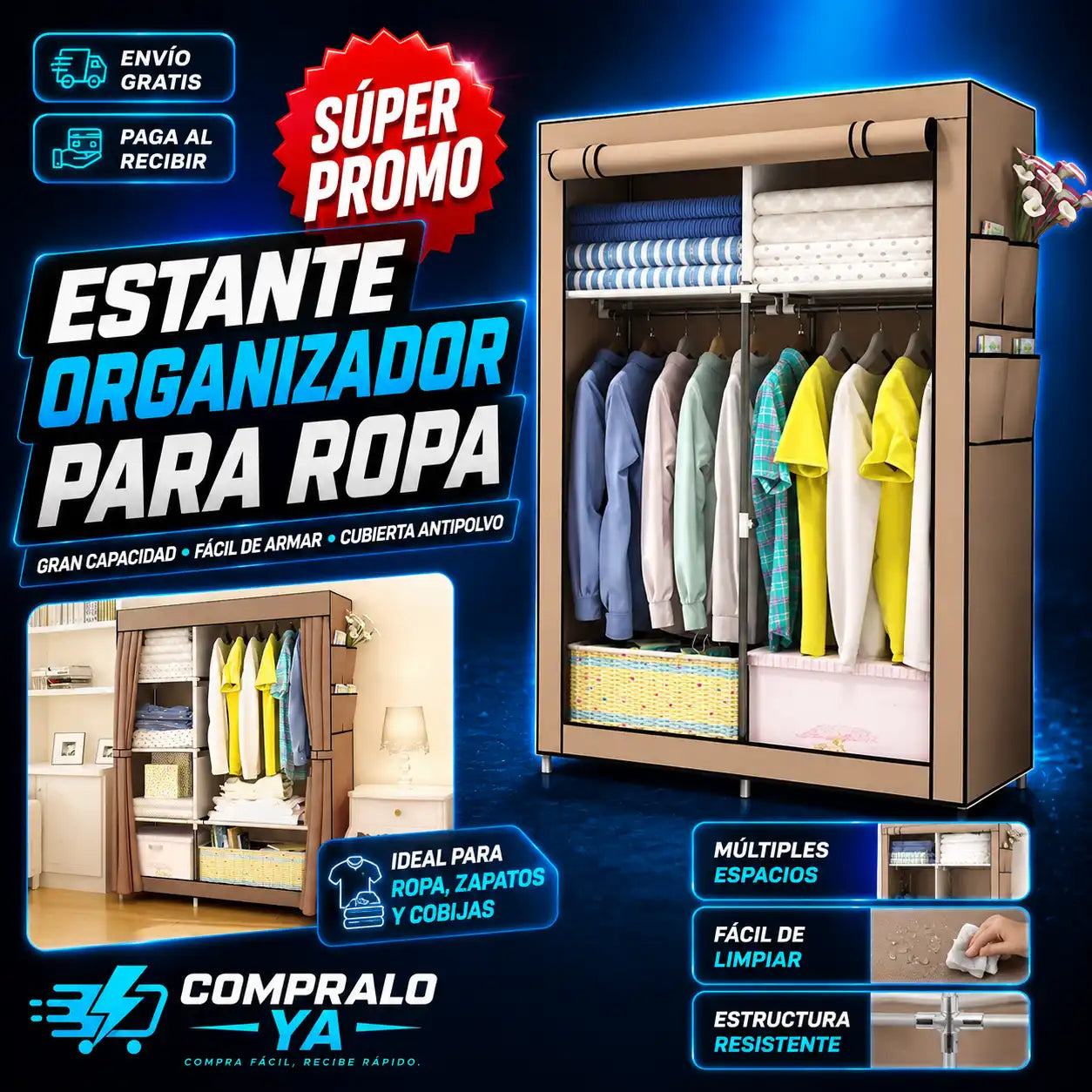 HomeNest® — Más espacio y orden para tu habitación en minutos