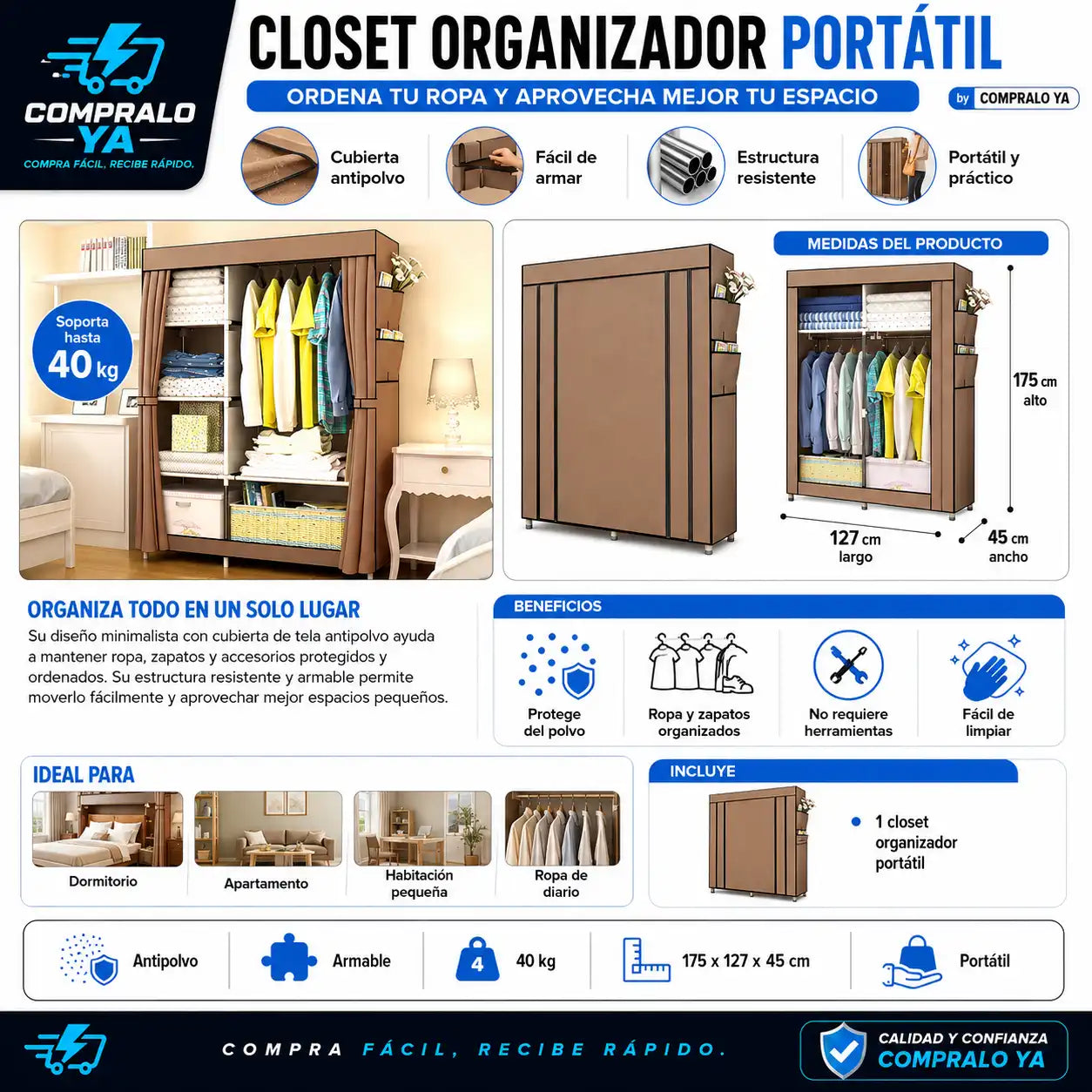 HomeNest® — Más espacio y orden para tu habitación en minutos
