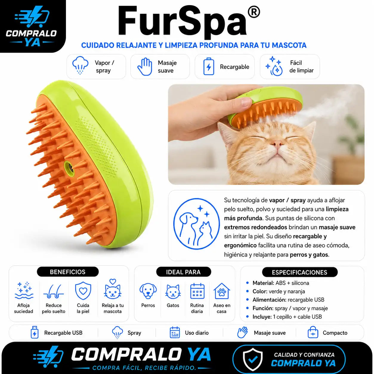 FurSpa® — Cuidado relajante y limpieza profunda para tu mascota