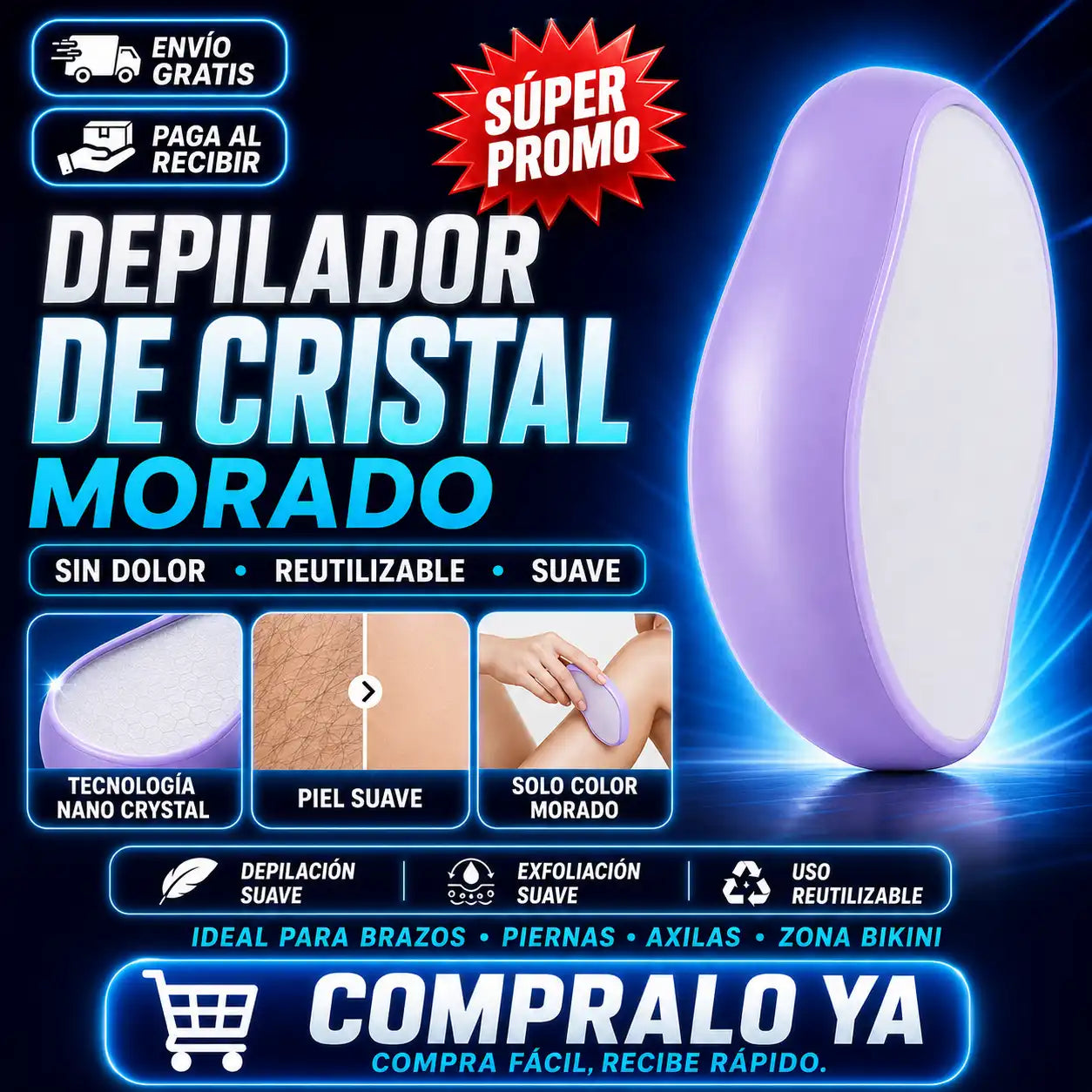 DEPILADOR DE CRISTAL