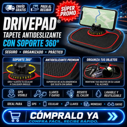DriveGrip Pro® — Estabilidad total para navegación y llamadas al conducir
