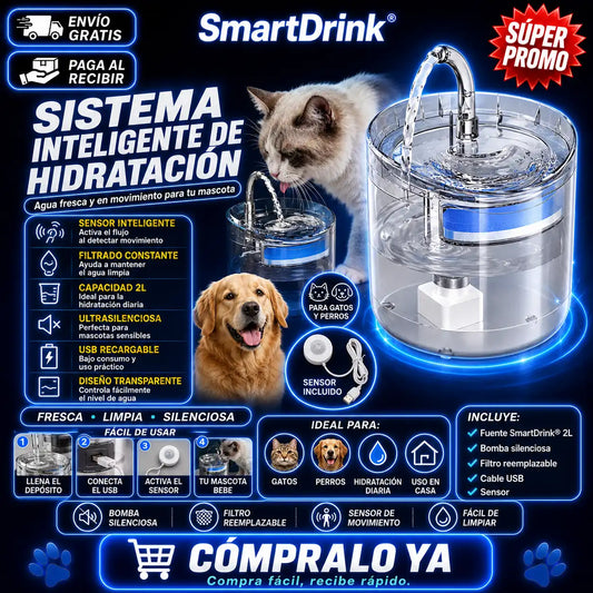 SmartDrink® — Sistema inteligente de hidratación para mascotas