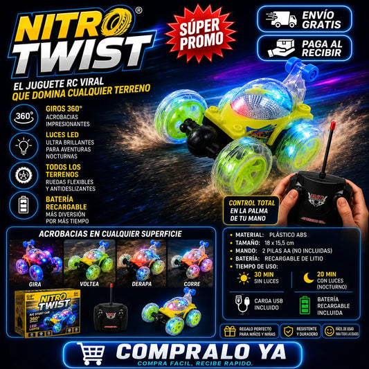 NitroTwist® — El juguete RC viral que domina cualquier terreno