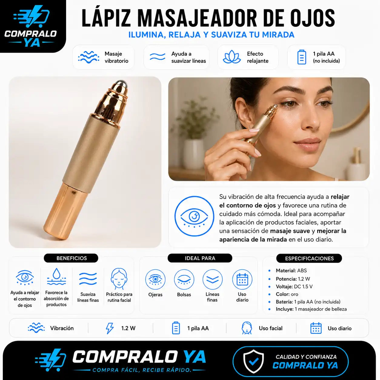 LAPIZ MASAJEADOR DE OJOS