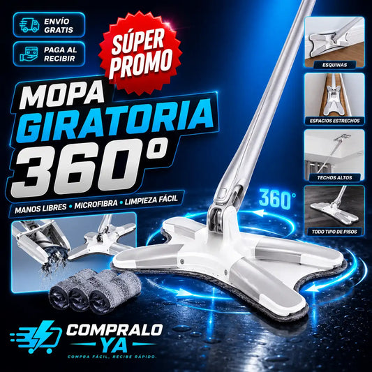CleanSpin X® — Limpieza profunda con cabezal 360° ultra absorbente