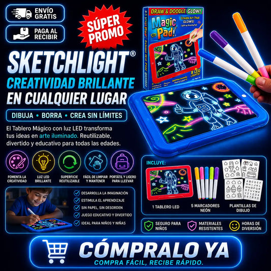 SketchLight® — Creatividad brillante en cualquier lugar