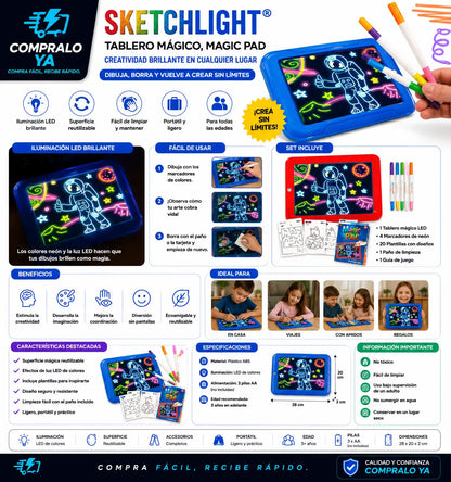 SketchLight® — Creatividad brillante en cualquier lugar